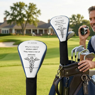 Personalisiertes lustiges Geschenk für Ärzte Golf Headcover