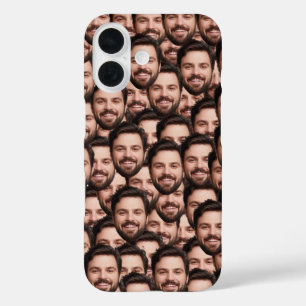 Personalisiertes lustiges Gesichtsfoto einzigartig iPhone 16 Hülle