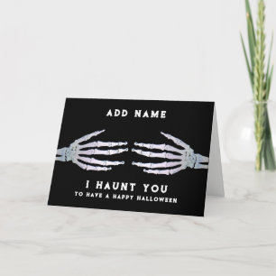 Personalisiertes lustiges Halloween Karte