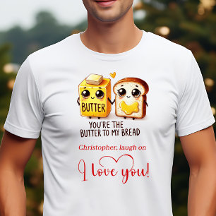 Personalisiertes lustiges Lebensmittel-Liebesgesch T-Shirt