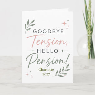 Personalisiertes lustiges Renten-Geschenk für Koll Karte
