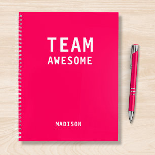 Personalisiertes lustiges rosa Team-Kollegen-Gesch Notizbuch