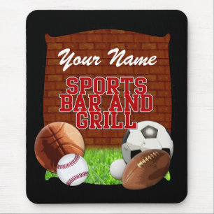 Personalisiertes lustiges Sport-Bar und Grill Mousepad