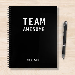 Personalisiertes lustiges Team-Mitarbeiter-Geschen Notizbuch