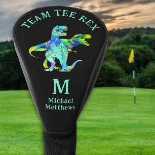 Personalisiertes Lustiges Team T-Shirt Rex Dinosau Golf Headcover