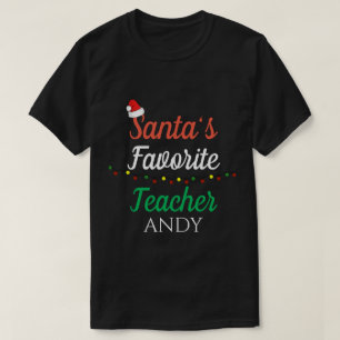 Personalisiertes lustiges Weihnachtszitat für Lehr T-Shirt