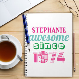 Personalisiertes lustiges Zitat zum 50. Geburtstag Notizblock