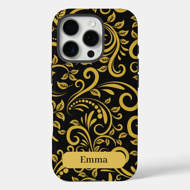 Personalisiertes Luxus-Blumen-Handyhülle Case-Mate iPhone Hülle (Rückseite)