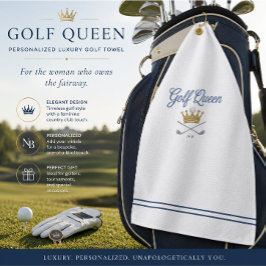 Personalisiertes Luxus-Golfhandtuch GOLF QUEEN Golfhandtuch