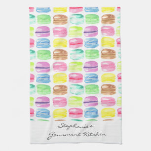 Personalisiertes Macaroon-Wasserfarben-Cute Geschirrtuch