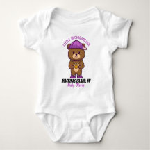 Personalisiertes Mackinac Island, Michigan Baby-Ge