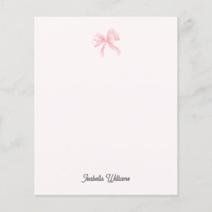 Personalisiertes Mädchen Coquette Rosa Schleifenpa