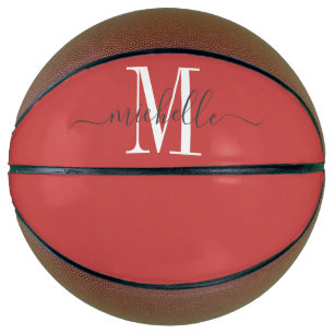Personalisiertes Mädchen Mit Monogramm Basketball