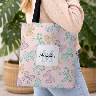 Personalisiertes Mädchen Süße Schleife Name Pastel