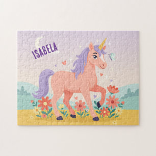 Personalisiertes Magisches Einhorn Fantasy Puzzle
