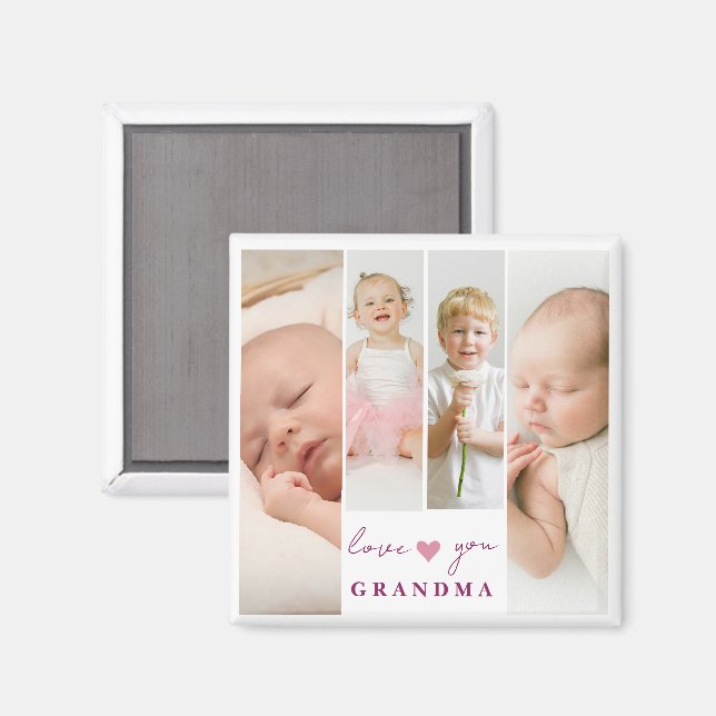 Personalisiertes Magnet "Liebe You Oma" (Vorderseite/Rückseite)