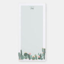 Personalisiertes MagnetNotepad - Kaktus #2