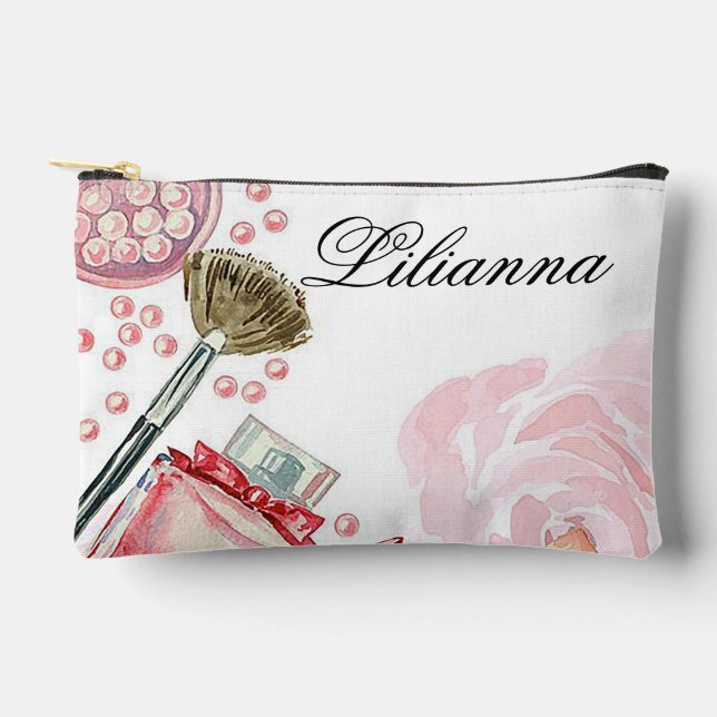 Personalisiertes Makeup Zubehörtasche (Vorderseite)