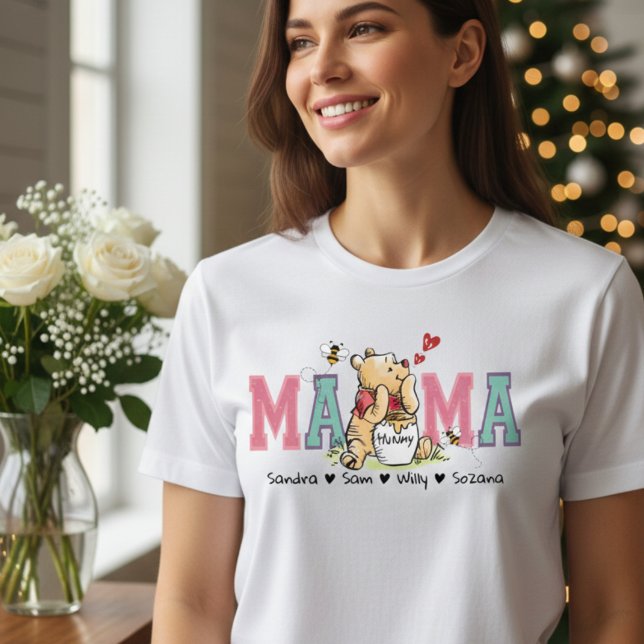 Personalisiertes Mama-Bär-Sweatshirt mit Kindernam T-Shirt (Personalized Mama Bear Sweatshirt with Kids Names)