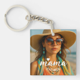 Personalisiertes Mama Est-Jahr individuelles Gesch Schlüsselanhänger