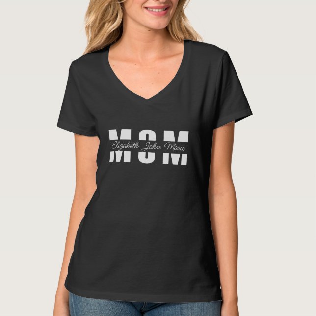 Personalisiertes Mama Shirt (Vorderseite)