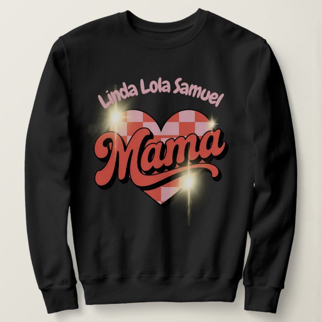 Personalisiertes Mama Sweatshirt  (Design vorne)