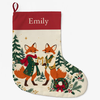 Personalisiertes Märchenbuch-Wald-Fuchs-Weihnachte Großer Weihnachtsstrumpf