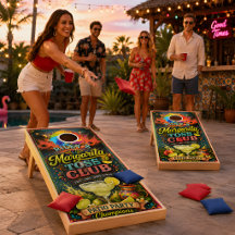 Personalisiertes Margarita Toss Club Cornhole Set