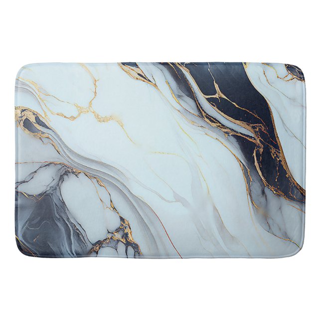 Personalisiertes Marmor-Achat-Elegantes-Kunden-Ges Badematte (Vorderseite)