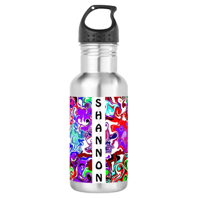 Personalisiertes Marmorwasser Edelstahlflasche (Vorderseite)