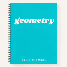 Personalisiertes Math Graph Paper mit aquamariner  Notizbuch