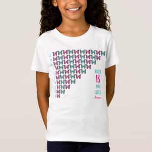 Personalisiertes Mathe ist für Mädchen, T-Shirt