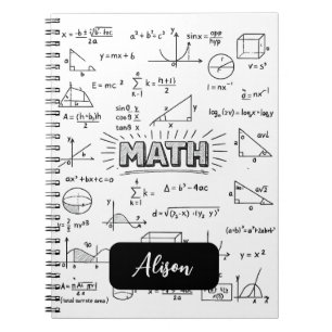 Personalisiertes Mathematik-Notizbuch-Design Klass Notizblock