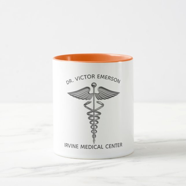 Personalisiertes medizinisches Caduceus Symbol Tasse (Zentrum)