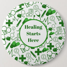 Personalisiertes medizinisches Thema Gesundheitswe Button