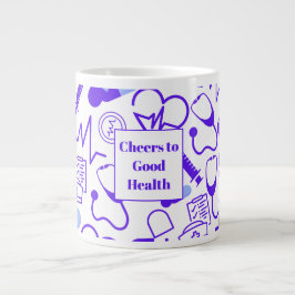 Personalisiertes medizinisches Thema Gesundheitswe Jumbo-Tasse
