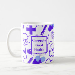 Personalisiertes medizinisches Thema Gesundheitswe Kaffeetasse