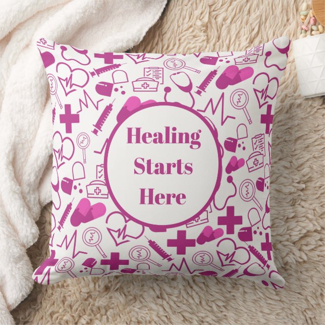 Personalisiertes medizinisches Thema Gesundheitswe Kissen (Decke)