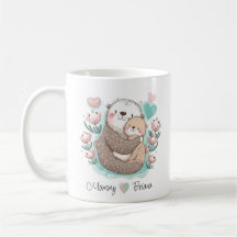Personalisiertes Meer Otter Liebe Tasse
