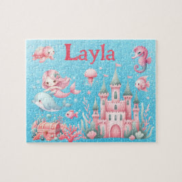 Personalisiertes Meerjungfrau-Kinder-Namen-Puzzle Puzzle
