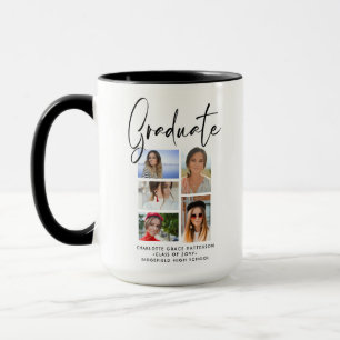 Personalisiertes Mehrfach-Foto-Abschlussgeschenk Tasse