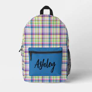 Personalisiertes mehrfarbiges Kariert Bedruckter Rucksack