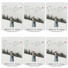 Personalisiertes mehrSave the Date Foto Aufkleber