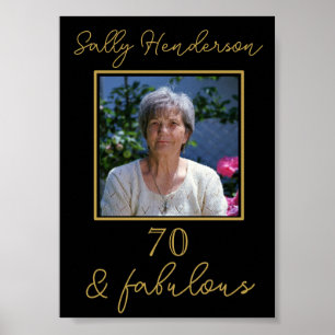 Personalisiertes Meilenstein-Geburtstagsschild, Poster