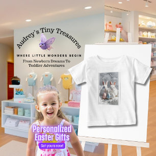 Personalisiertes Mein 1. Ostern Baby T-Shirt