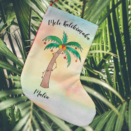 Personalisiertes Mele Kalikimaka Kleiner Weihnachtsstrumpf