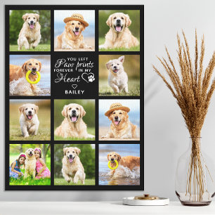 Personalisiertes Memorial Geschenk Pet Loss Keepak Leinwanddruck