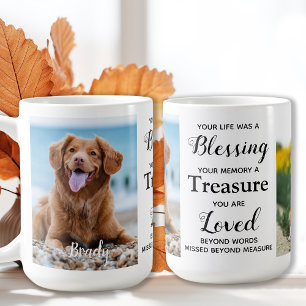Personalisiertes -Memorial Hundeschuss Keepake-Fot Kaffeetasse