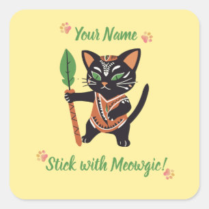 Personalisiertes Meowgic Cat Sticker Geschenk!