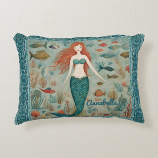 Personalisiertes Mermaid Akzent Pillow Dekokissen